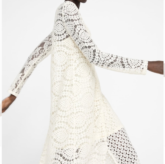 Zara Dresses Zara Asymmetrical Boho Lace Wedding Dressnew Poshmark